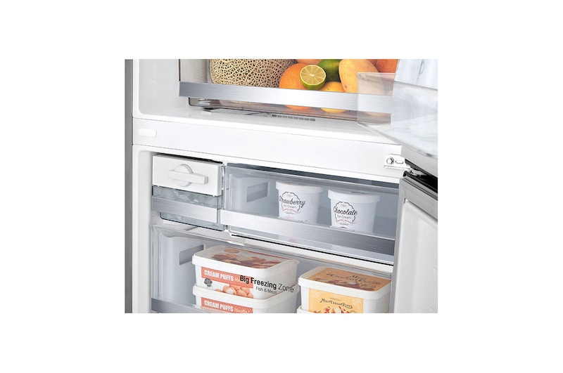 LG 28" Counter-Depth Bottom Freezer with Door Cooling®+ and Flip-up Shelf, 15 cu.ft., LBNC15231V