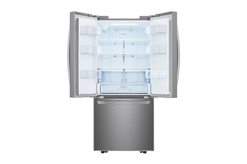 LG 30" 22 cu.ft. Standard-Depth French 3-Door Refrigerator | External Water Dispenser | Ice Maker, LCFS22EXS
