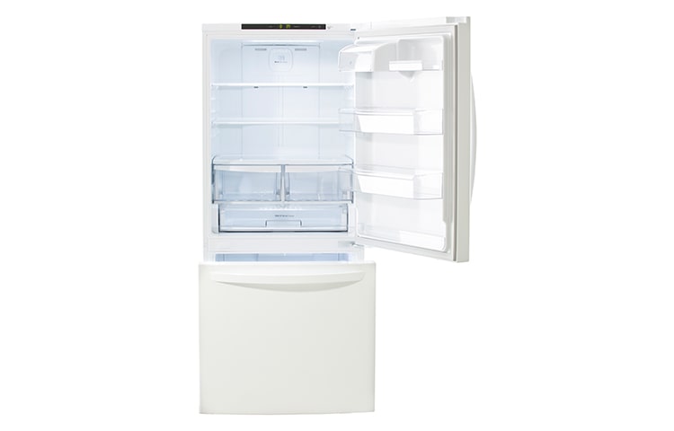 LG 30" Bottom Freezer Drawer Refrigerator with Inverter Linear Compressor, 22 cu.ft., LDNS22220W