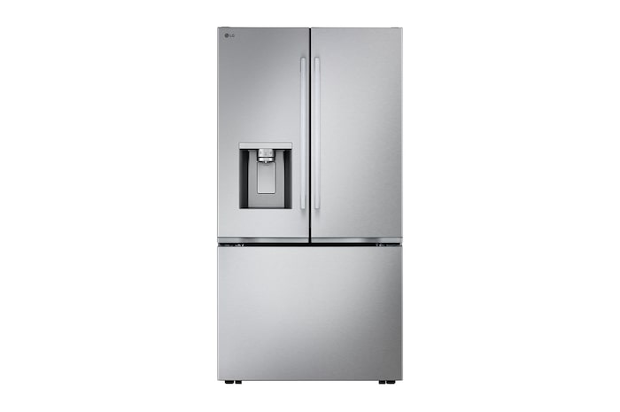 Front view of 36" 24 cu.ft. Zero Clearance™ Counter-Depth MAX™ French 3-Door Refrigerator (LF24Z6530S)