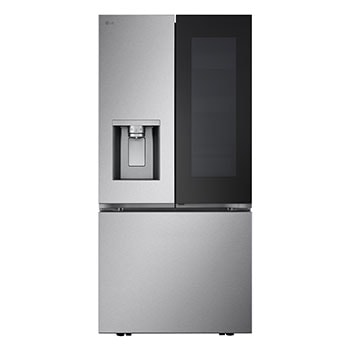 Front view of 33" 25 cu.ft. InstaView® Door-in-Door® Standard-Depth French 3-Door Refrigerator (LF25S6560S)