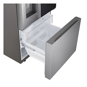 freezer side open view