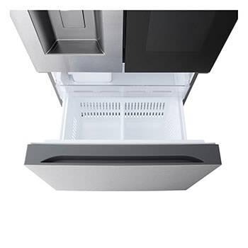 top freezer open view