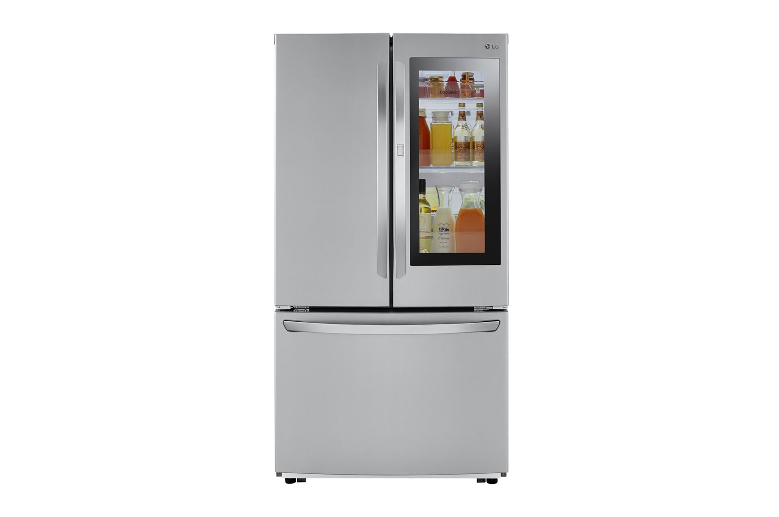 Front view of 27 cu. ft. InstaView™ Door-in-Door® Refrigerator LFCS27596S