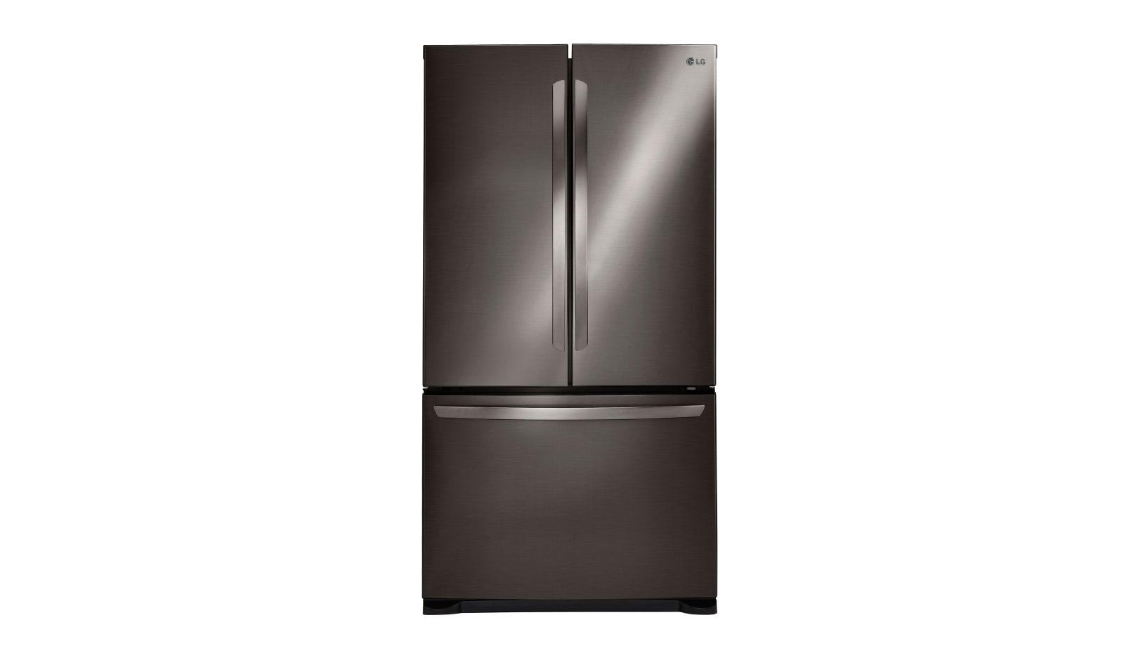 LG 30" Black Stainless Steel French Door Refrigerator with Smart Cooling System, 22 cu. Ft., LFNS22520D