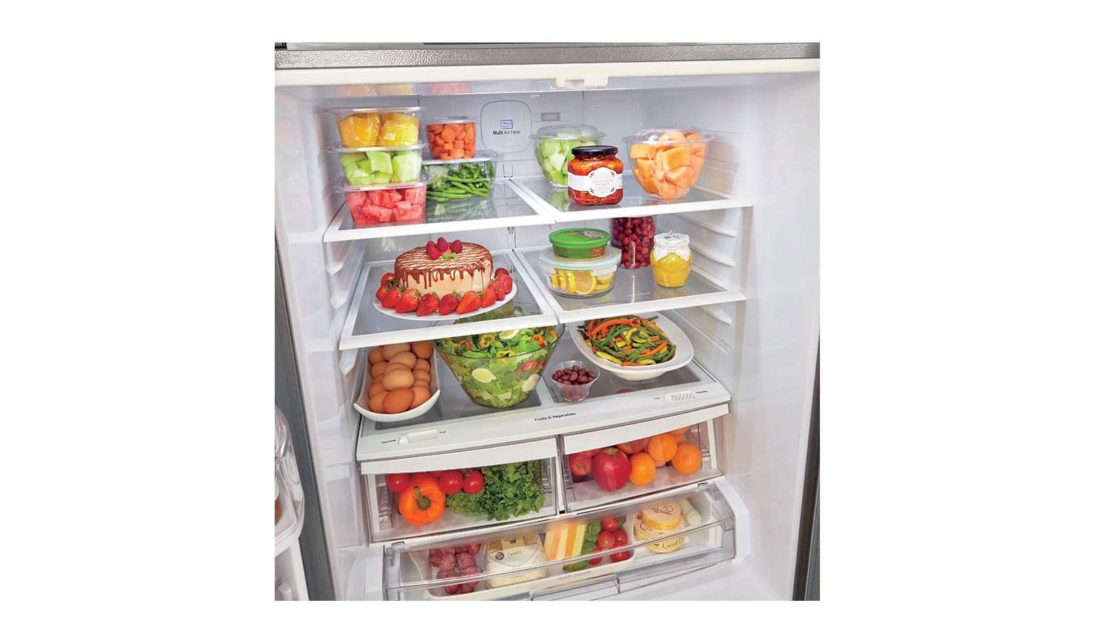 LG 30" Black Stainless Steel French Door Refrigerator with Smart Cooling System, 22 cu. Ft., LFNS22520D