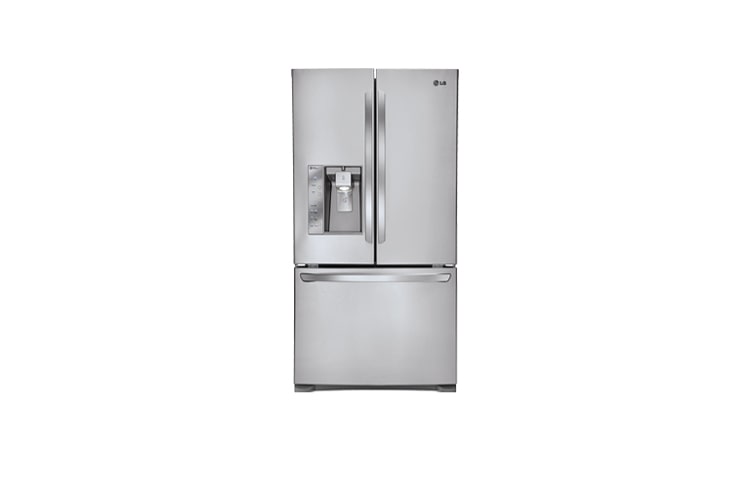 LG 36 Inch, 24.6 cu.ft. Super-Capacity 3-door Counter Depth French Door Refrigerator with Smart Cooling plus technology, LFX25991ST