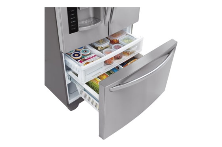 LG 36" French Door Refrigerator with Slim SpacePlus™ Ice System, 27 cu.ft., LFX28968ST