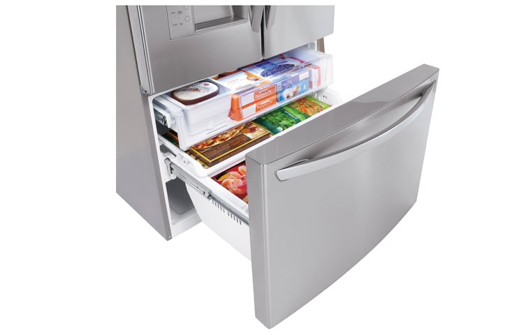 LG 36 Inch, MEGA capacity (32.5 cu. ft.) French Door Refrigerator with Slim SpacePlus™ Ice System, LFX33975ST