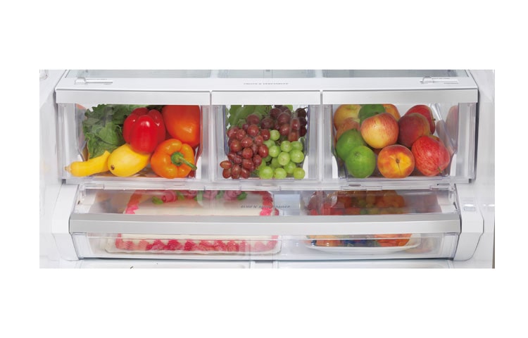 LG 36 Inch, MEGA capacity (32.5 cu. ft.) French Door Refrigerator with Slim SpacePlus™ Ice System, LFX33975ST