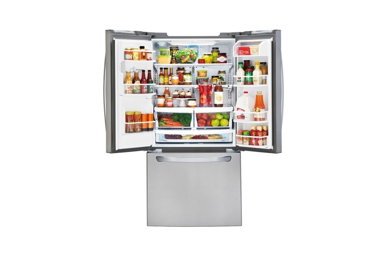 LG 33" French Door Refrigerator with Slim SpacePlus™ Ice System, 24 cu.ft., LFXS24623S
