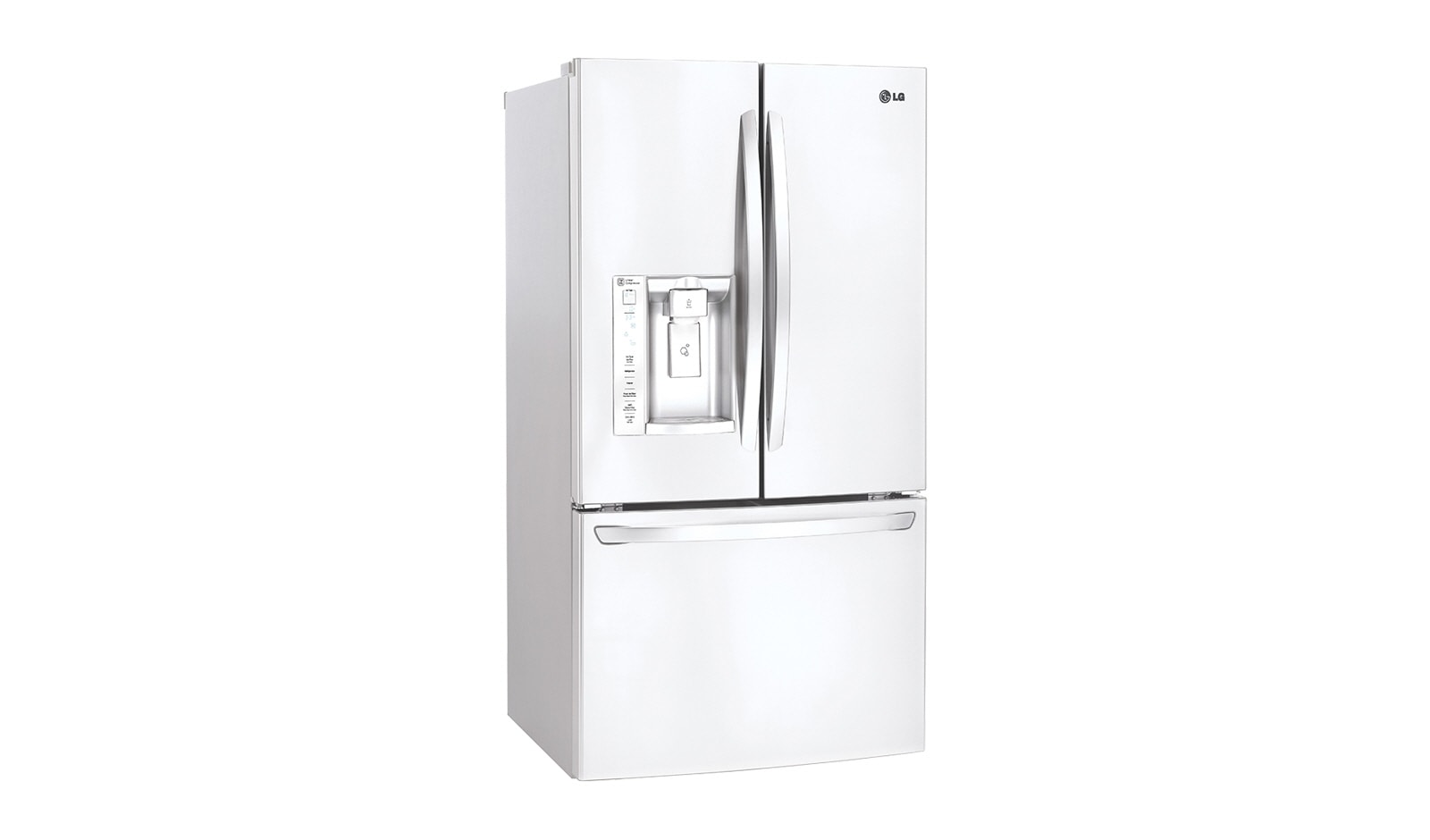 LG 33" French Door Refrigerator with Slim SpacePlus™ Ice System, 24 cu.ft., LFXS24623W