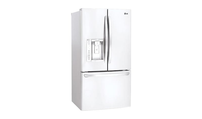 LG 33" French Door Refrigerator with Slim SpacePlus™ Ice System, 24 cu.ft., LFXS24623W