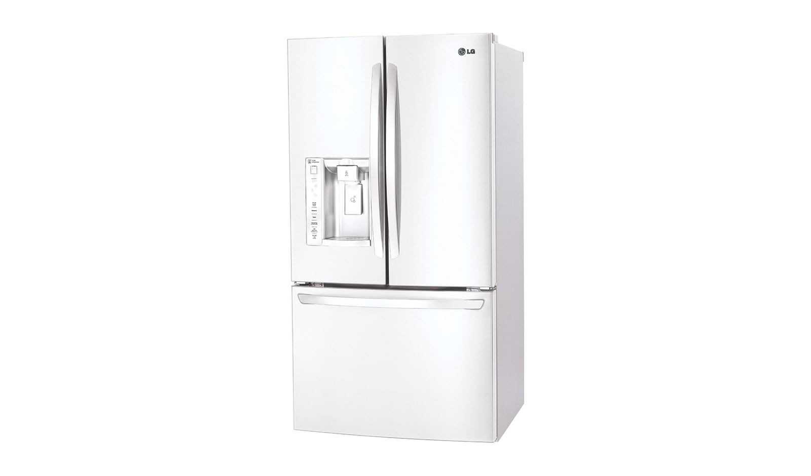 LG 33" French Door Refrigerator with Slim SpacePlus™ Ice System, 24 cu.ft., LFXS24623W