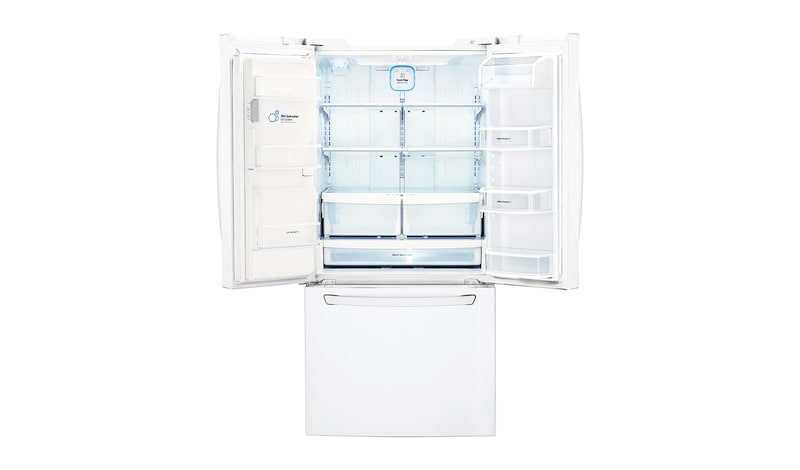 LG 33" French Door Refrigerator with Slim SpacePlus™ Ice System, 24 cu.ft., LFXS24623W