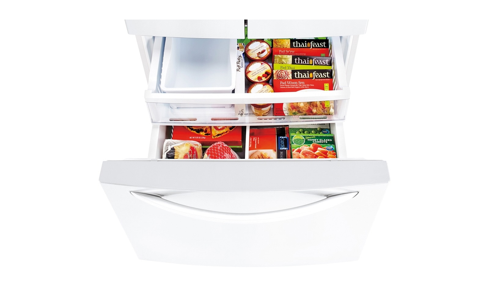 LG 33" French Door Refrigerator with Slim SpacePlus™ Ice System, 24 cu.ft., LFXS24623W