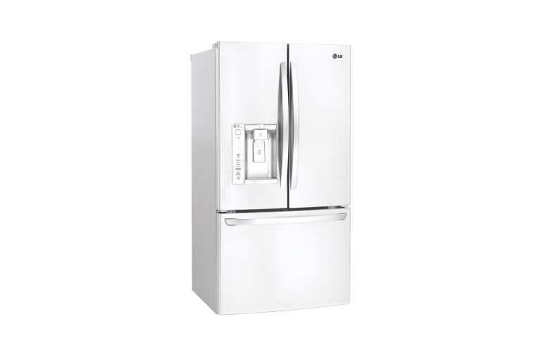 LG 33" French Door Refrigerator with Slim SpacePlus™ Ice System, 24 cu.ft., LFXS24623W