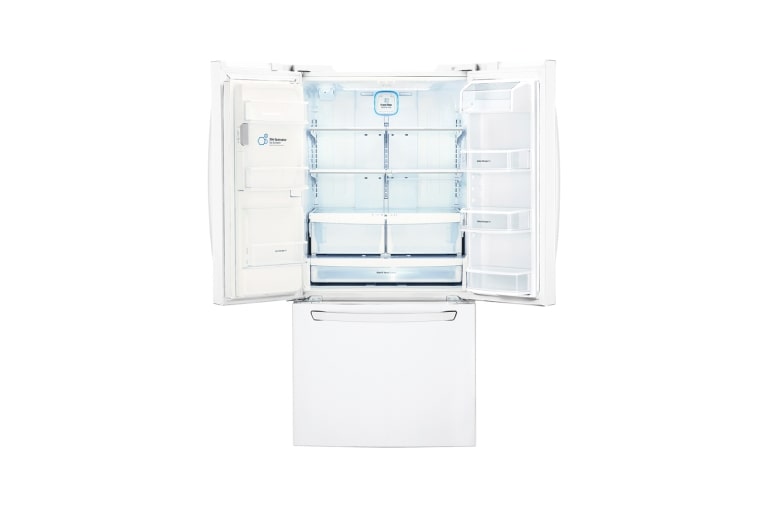 LG 33" French Door Refrigerator with Slim SpacePlus™ Ice System, 24 cu.ft., LFXS24623W