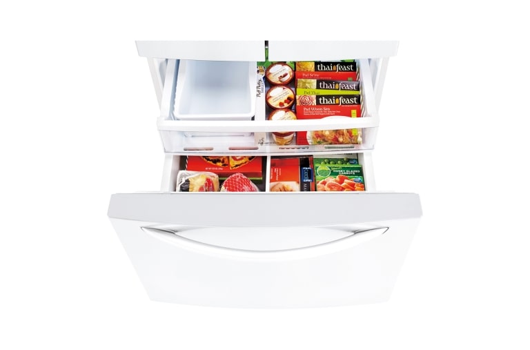 LG 33" French Door Refrigerator with Slim SpacePlus™ Ice System, 24 cu.ft., LFXS24623W