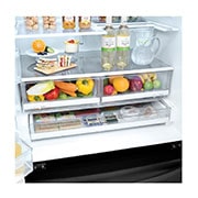 LG 36″ Matte Black French Door Refrigerator with Door-in-Door®, 28 cu.ft., LFXS28566M