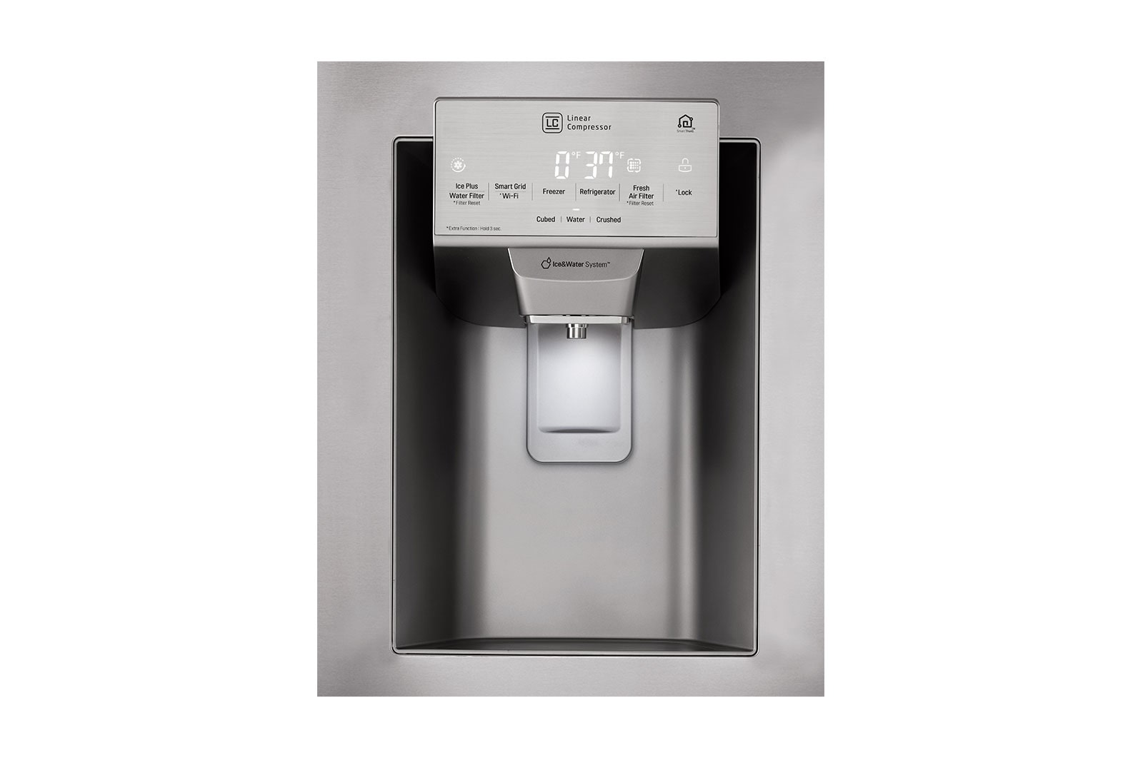 LG 36" Smudge Resistant Refrigerator with InstaView® Door-in-Door®, Dual Ice Maker and WiFi Connectivity, 28 cu.ft., LFXS28596S