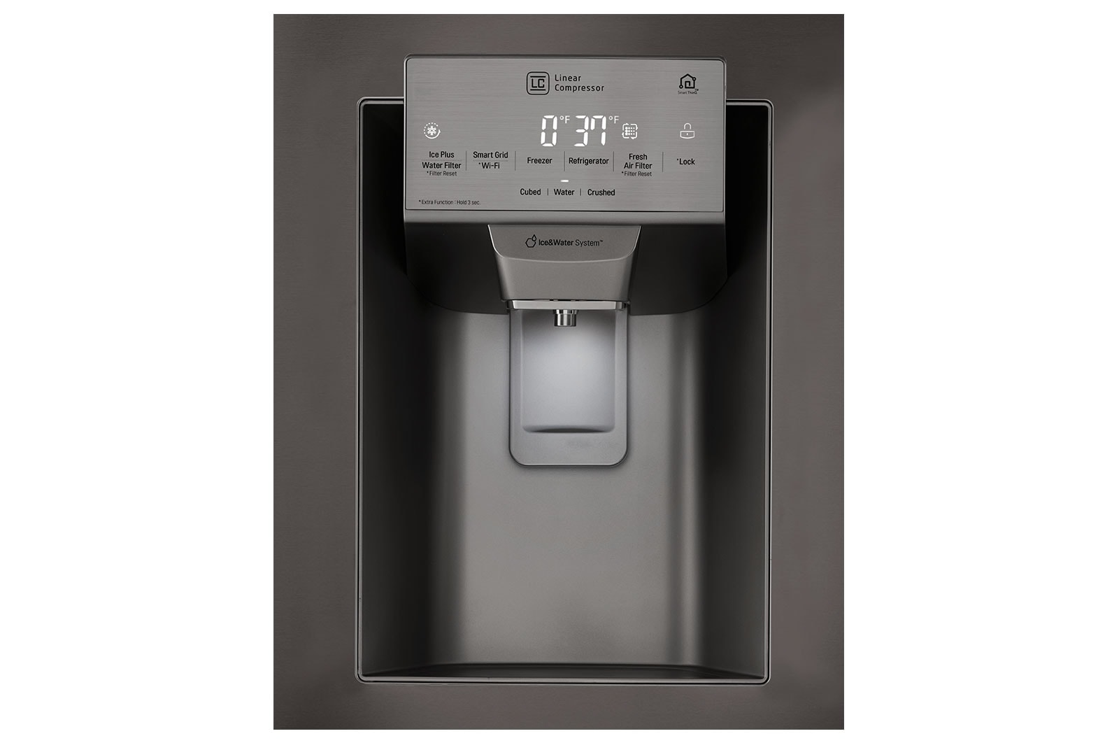 LG 36" Black Stainless Steel French Door Refrigerator, 28 cu.ft., LFXS28968D