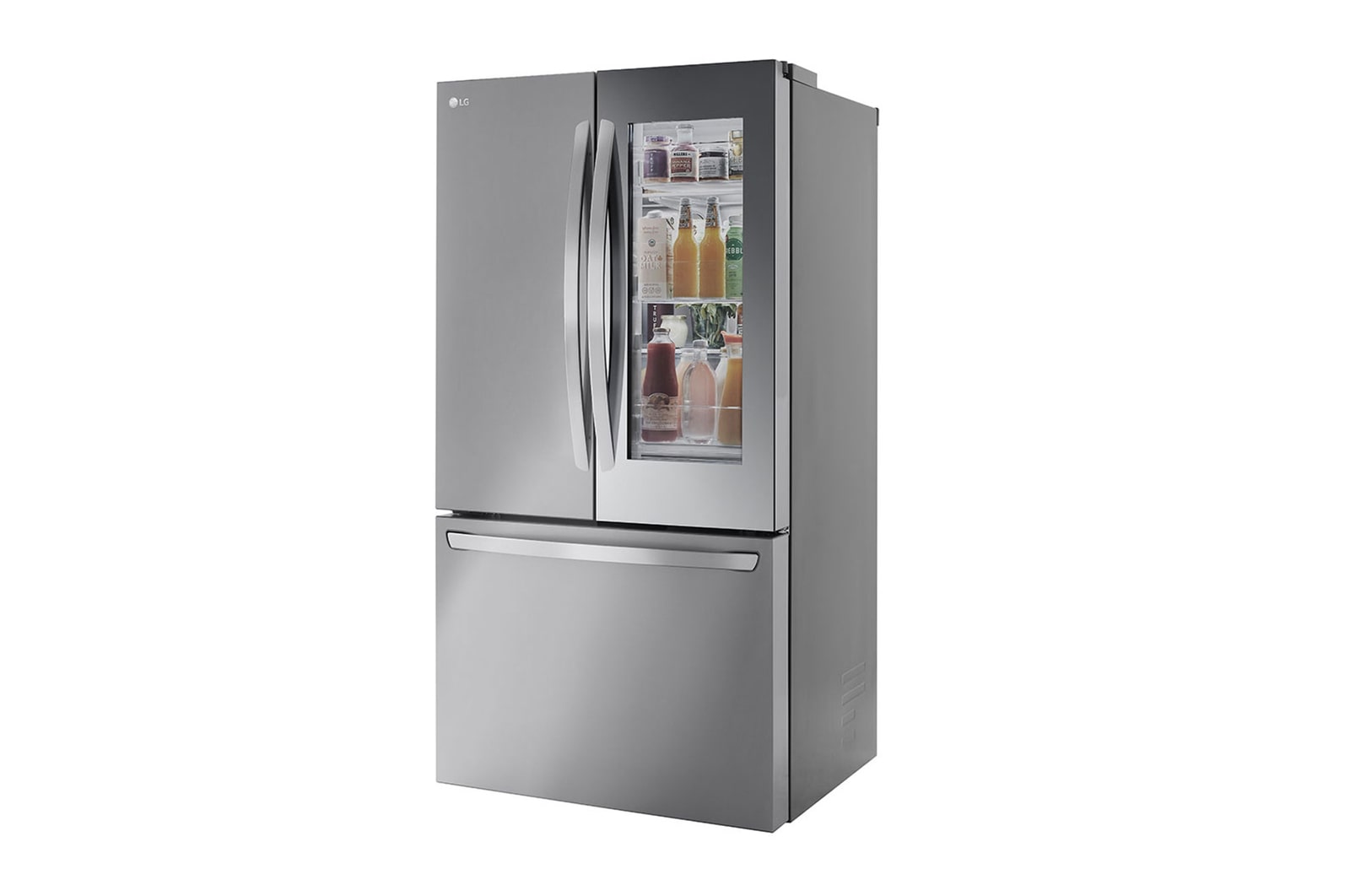 LG 36" 27 cu.ft. Mirror InstaView® Counter-Depth MAX™ French 3-Door Refrigerator | Internal Water Dispenser | Ice Maker, LLFGC2706S