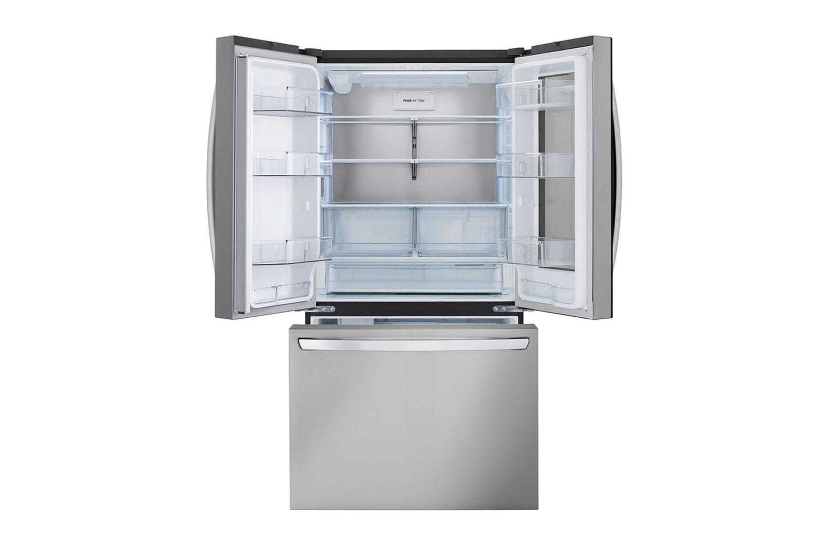 LG 36" 27 cu.ft. Mirror InstaView® Counter-Depth MAX™ French 3-Door Refrigerator | Internal Water Dispenser | Ice Maker, LLFGC2706S