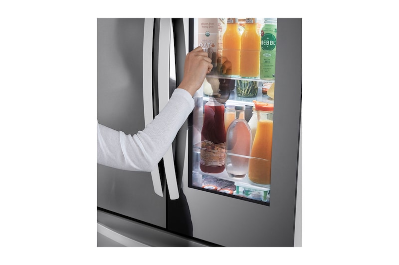 LG 36" 27 cu.ft. Mirror InstaView® Counter-Depth MAX™ French 3-Door Refrigerator | Internal Water Dispenser | Ice Maker, LLFGC2706S