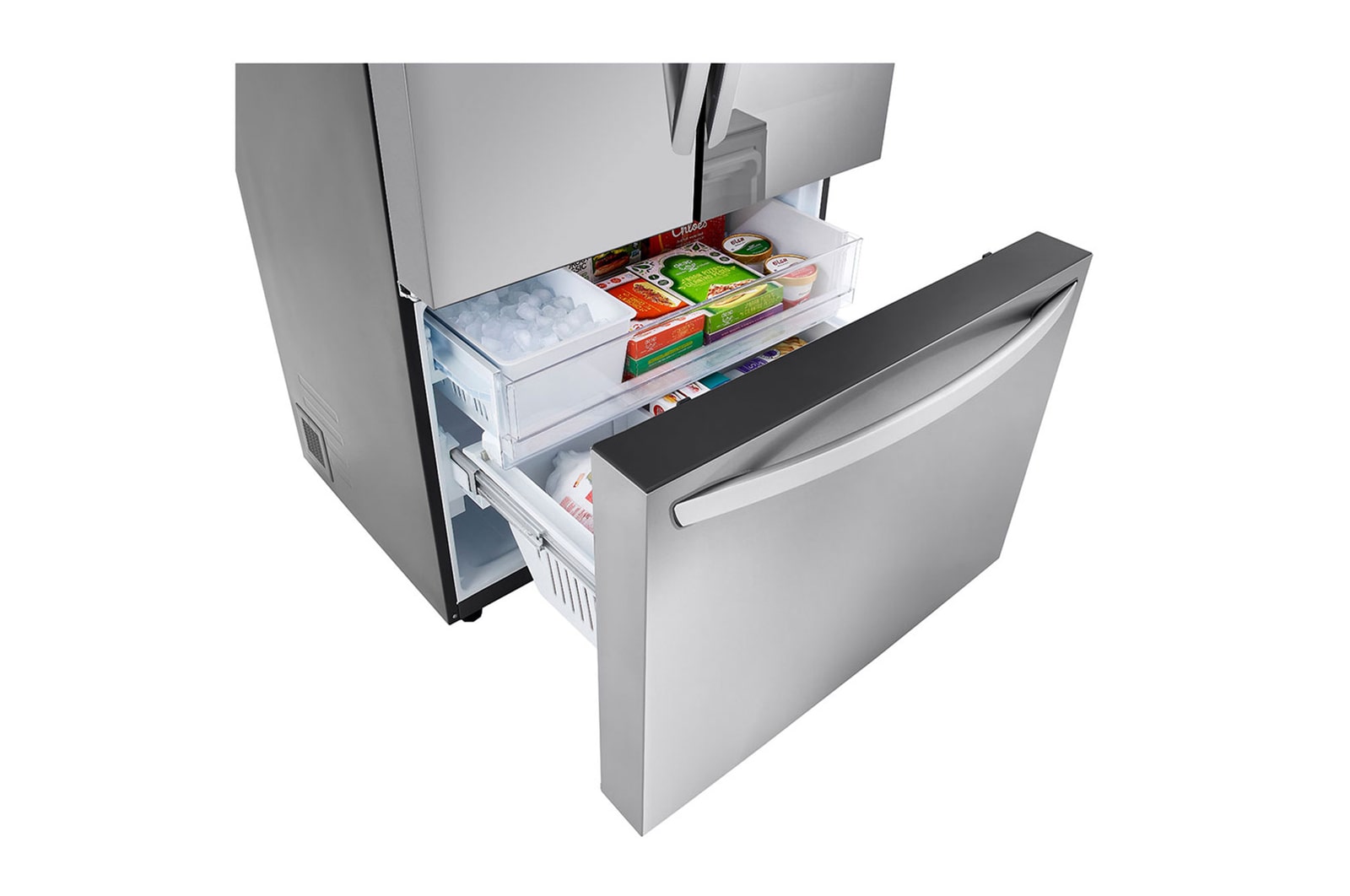 LG 36" 27 cu.ft. Mirror InstaView® Counter-Depth MAX™ French 3-Door Refrigerator | Internal Water Dispenser | Ice Maker, LLFGC2706S