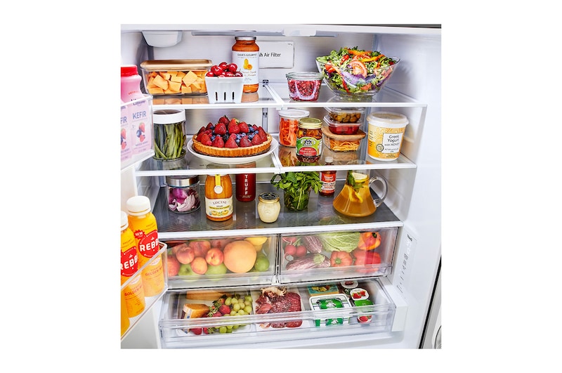 LG 36" 27 cu.ft. Mirror InstaView® Counter-Depth MAX™ French 3-Door Refrigerator | Internal Water Dispenser | Ice Maker, LLFGC2706S