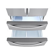 LG 36" 4-Door French Door Refrigerator with Internal water dispenser and Smart Cooling™ Plus, LMWS27626S