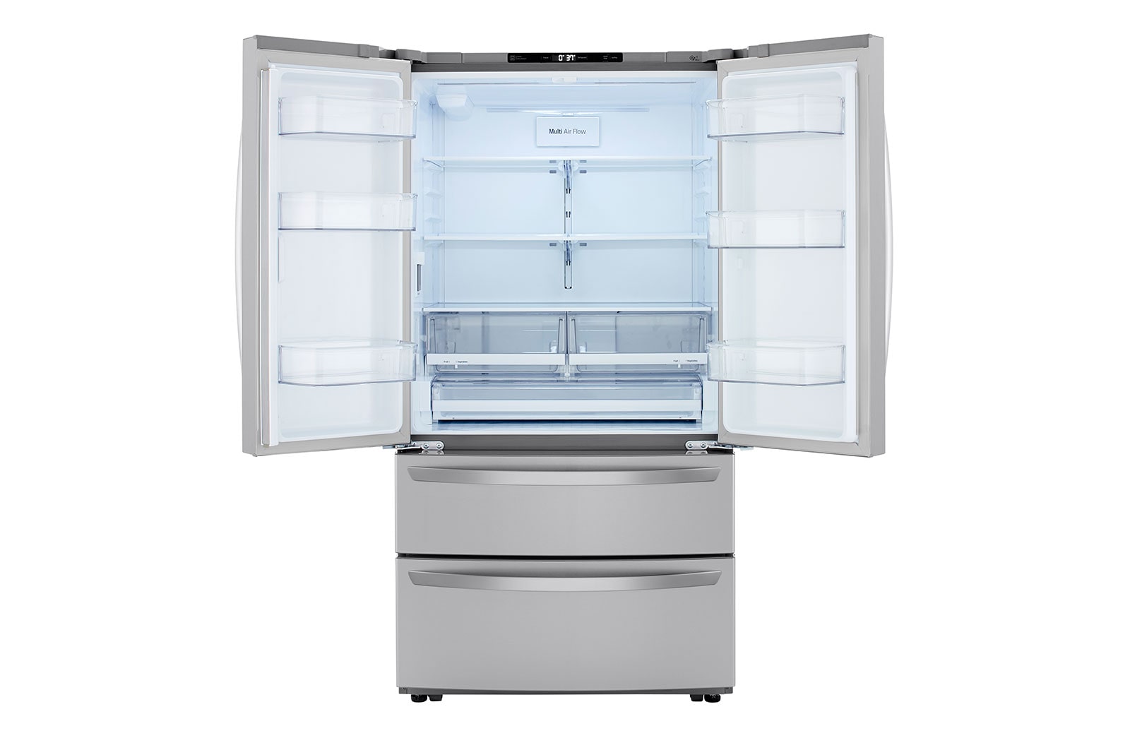 LG 36" 4-Door French Door Refrigerator with Internal water dispenser and Smart Cooling™ Plus, LMWS27626S