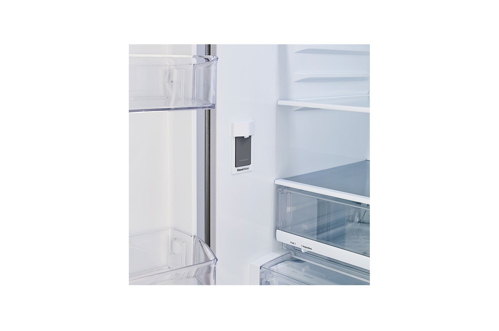 LG 36" 4-Door French Door Refrigerator with Internal water dispenser and Smart Cooling™ Plus, LMWS27626S