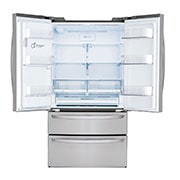LG 36" 28 cu.ft. Standard-Depth French 4-Door Refrigerator | Ice & Water Dispenser | Dual Ice Maker, LMXS28626S
