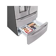 LG 36" 28 cu.ft. Standard-Depth French 4-Door Refrigerator | Ice & Water Dispenser | Dual Ice Maker, LMXS28626S