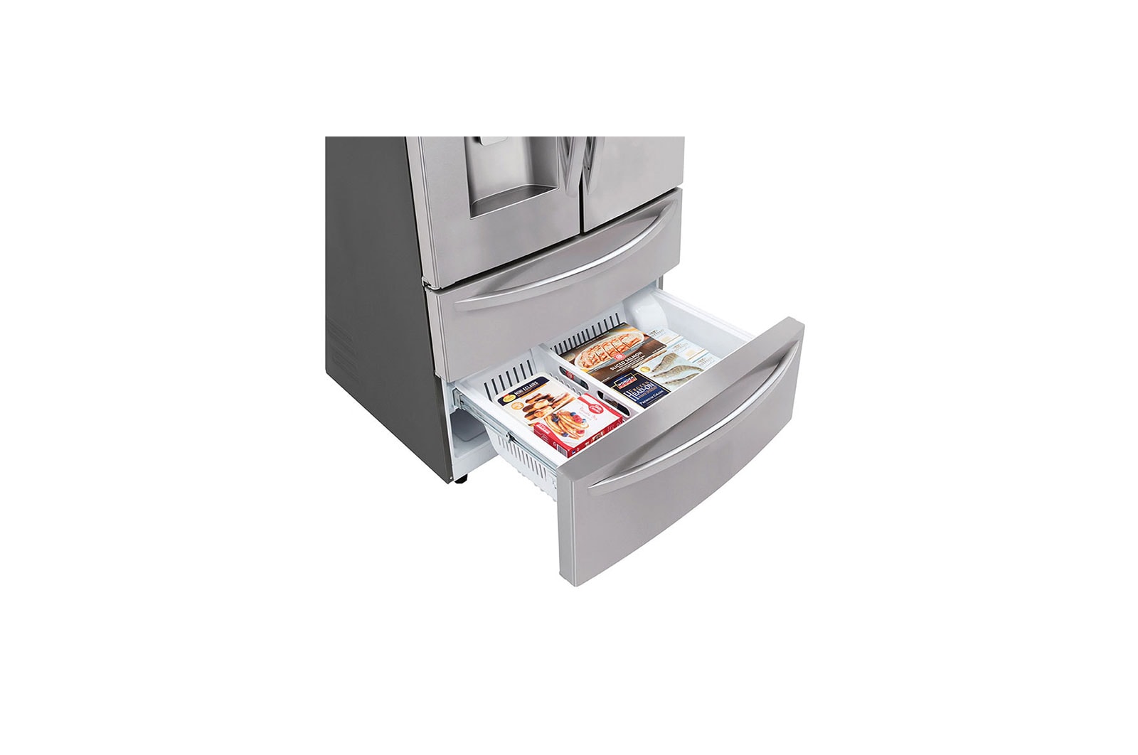 LG 36" 28 cu.ft. Standard-Depth French 4-Door Refrigerator | Ice & Water Dispenser | Dual Ice Maker, LMXS28626S