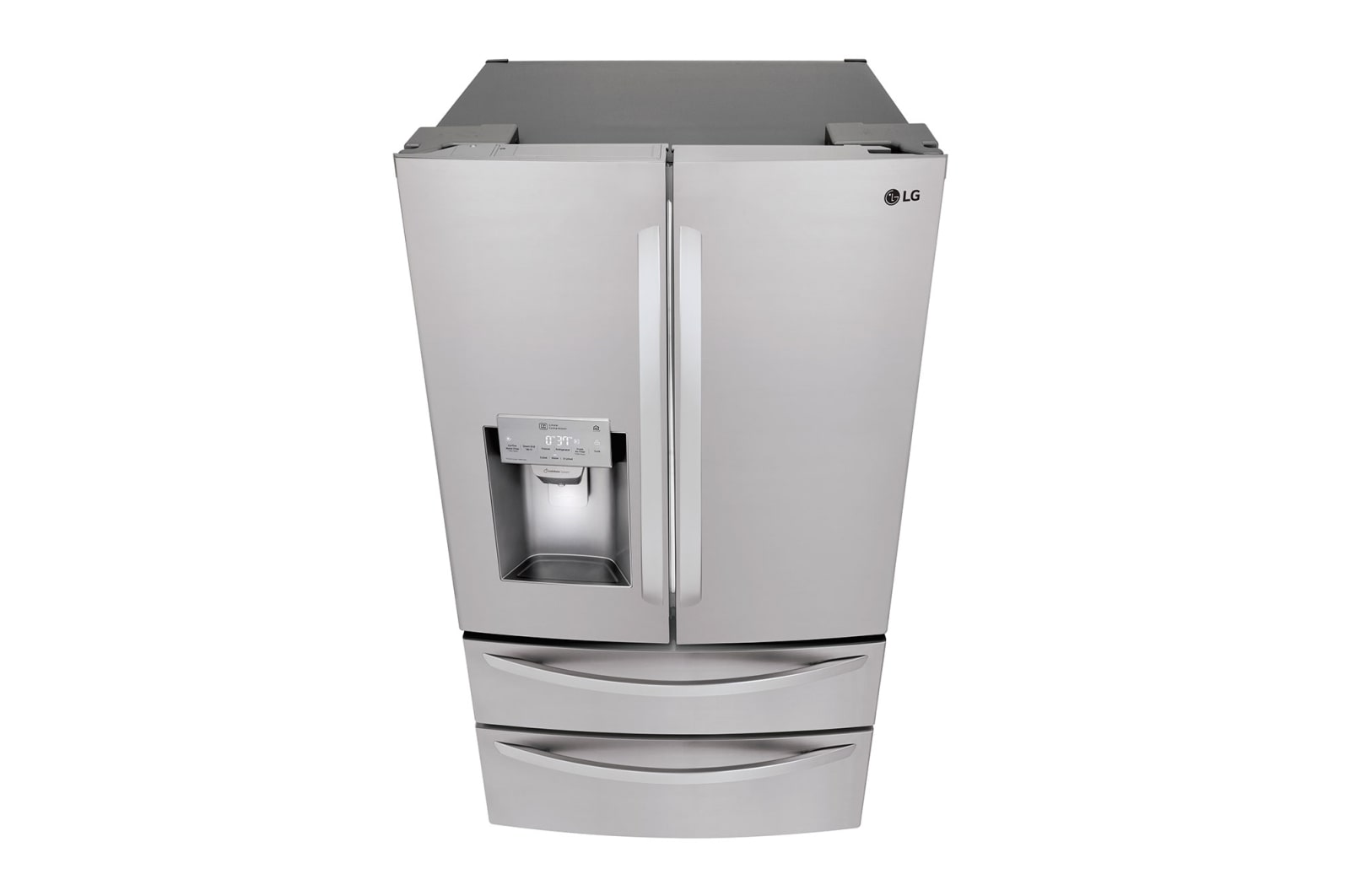 LG 36" 28 cu.ft. Standard-Depth French 4-Door Refrigerator | Ice & Water Dispenser | Dual Ice Maker, LMXS28626S
