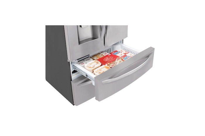 LG 36" 28 cu.ft. Standard-Depth French 4-Door Refrigerator | Ice & Water Dispenser, LMXS28626S