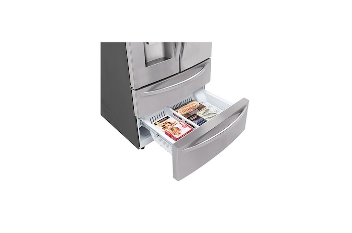 LG 36" 28 cu.ft. Standard-Depth French 4-Door Refrigerator | Ice & Water Dispenser, LMXS28626S