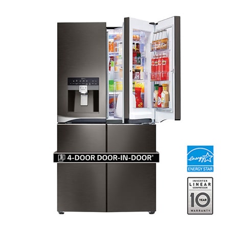 36 Black Stainless Steel French Door Refrigerator with Door-in-Door®, 30  cu.ft. - LPXS30866D | LG CA