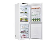 LG 24" Counter Depth Bottom Freezer Refrigerator with Smart Inverter, 10.8 cu.ft., LRDNC1004W