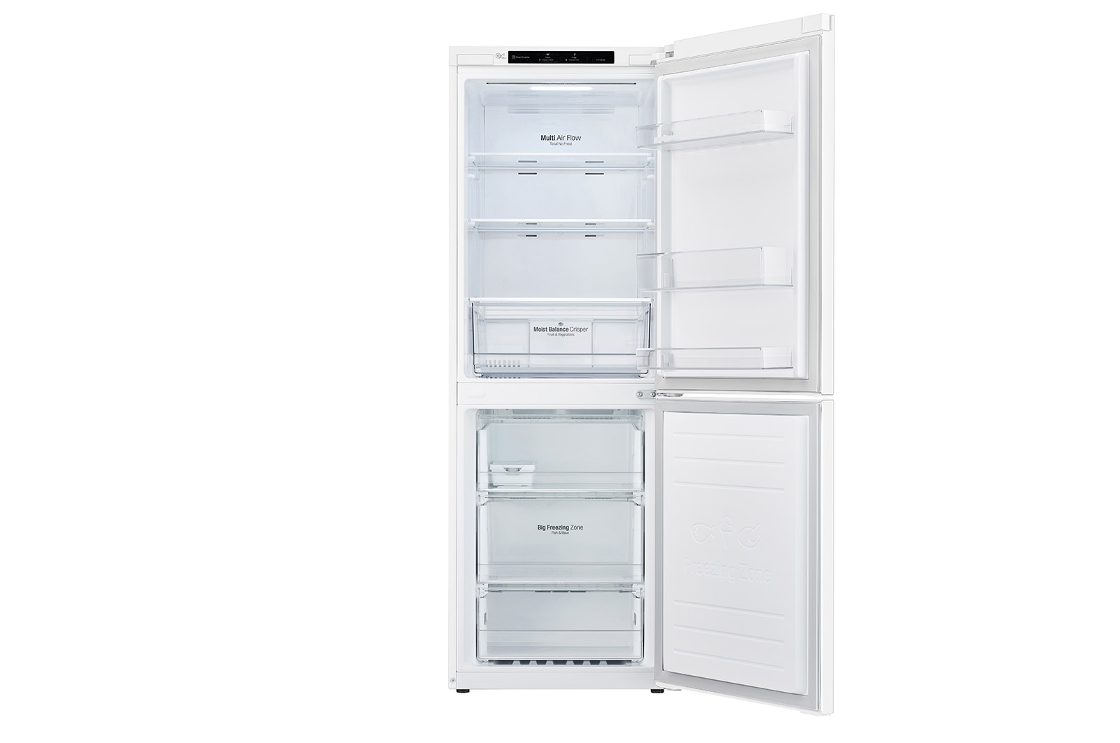 LG 24" Counter Depth Bottom Freezer Refrigerator with Smart Inverter, 10.8 cu.ft., LRDNC1004W