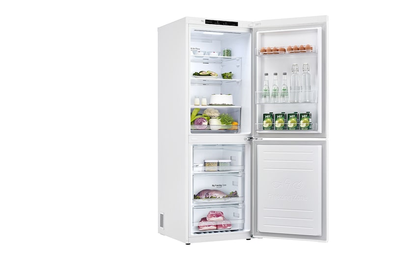 LG 24" Counter Depth Bottom Freezer Refrigerator with Smart Inverter, 10.8 cu.ft., LRDNC1004W