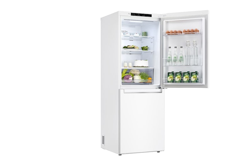 LG 24" Counter Depth Bottom Freezer Refrigerator with Smart Inverter, 10.8 cu.ft., LRDNC1004W