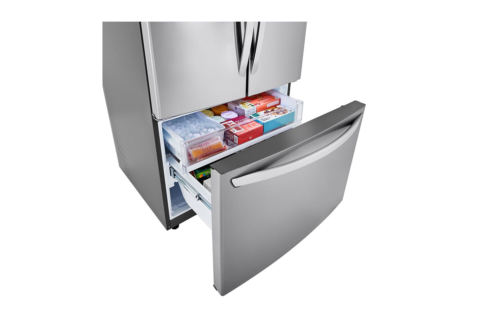 Freezer Drawer Angle Filled