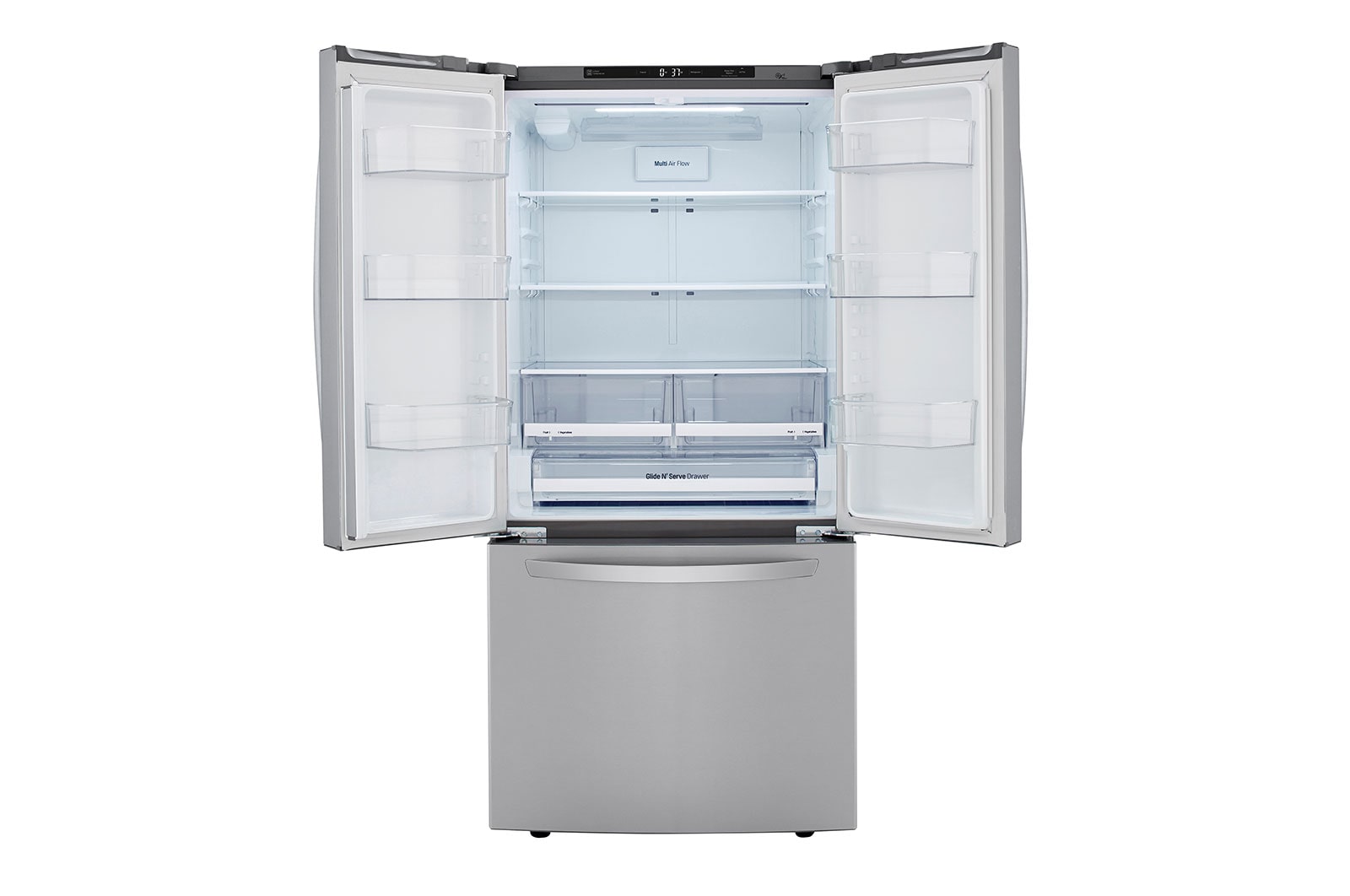 LG 33'' Smudge Resistant French Door Refrigerator with Smart Cooling™ Plus, LRFCS2503S