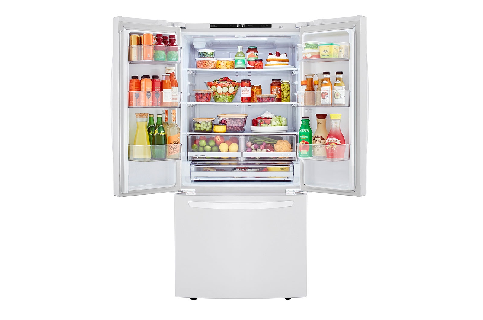 LG 33'' French Door Refrigerator with Smart Cooling™ Plus, LRFCS2503W