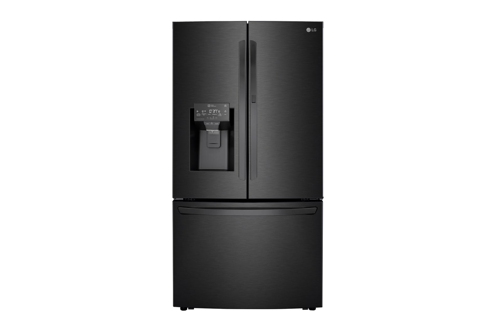 LG 36'' French Door Refrigerator with ThinQ® Technology with Water and Ice Dispenser, LRFDS3016M