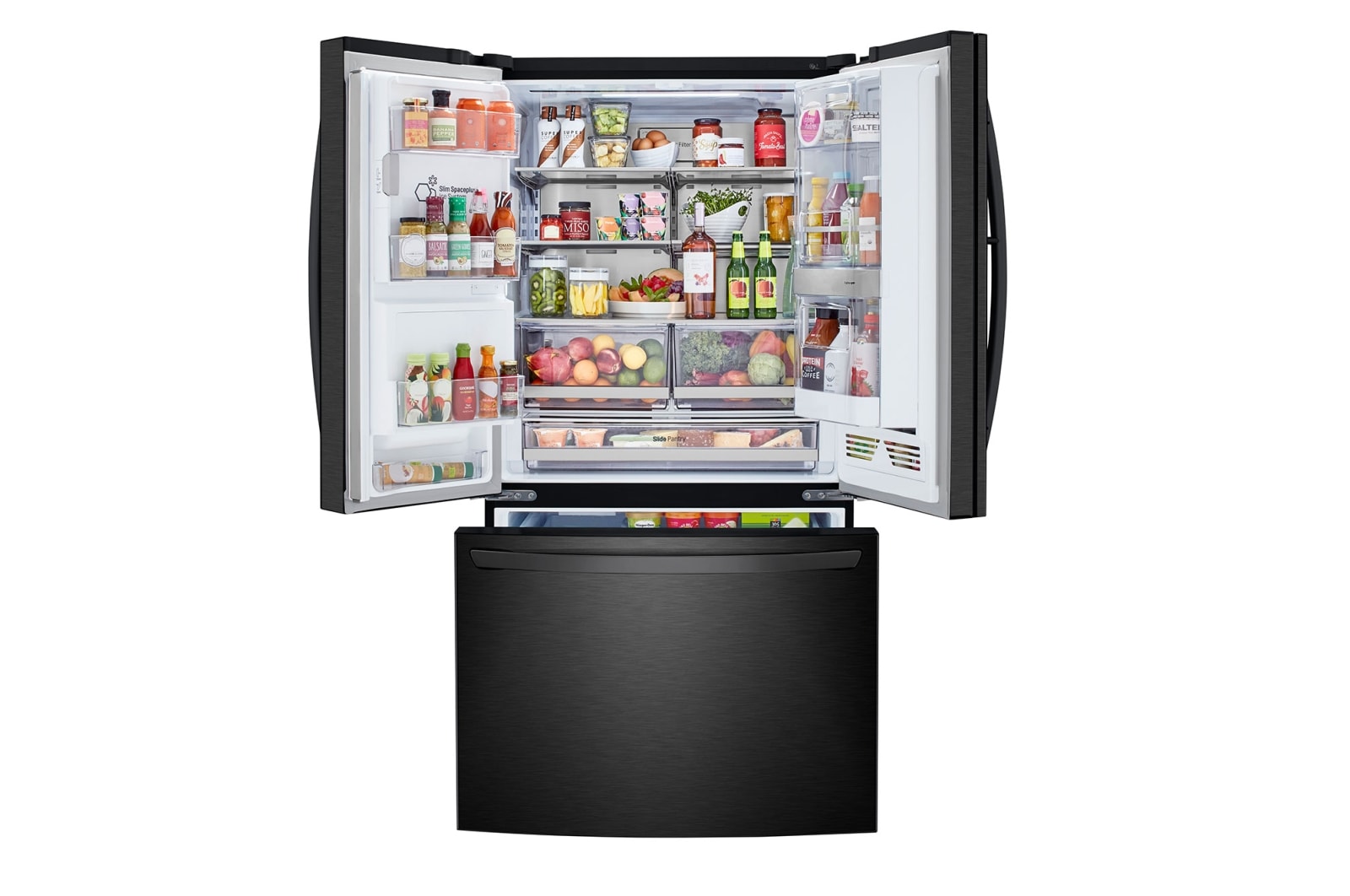 LG 36'' French Door Refrigerator with ThinQ® Technology with Water and Ice Dispenser, LRFDS3016M